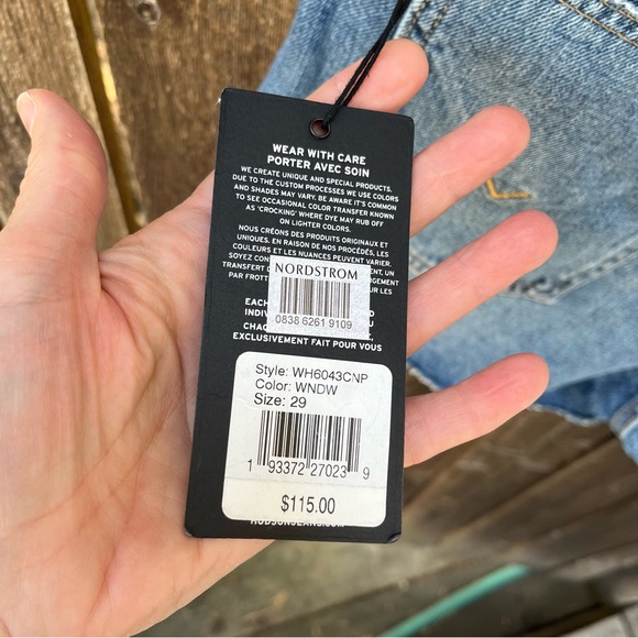 Hudson Lori High Rise Denim Cutoff Short NWT In Wonderwall Sz 29 - Picture 3 of 11